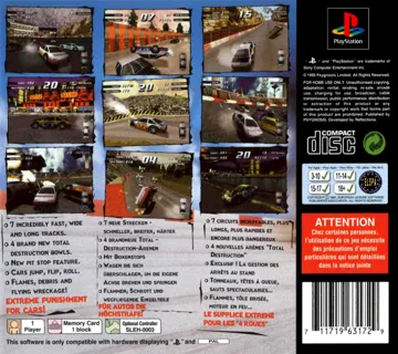 Destruction Derby 2 (EU) box cover back